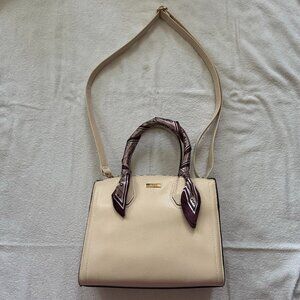 Aldo Handbag with Scarf, Light Pink
